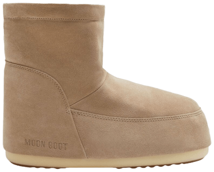 Moon Boot No Lace Suede Boot Cognac