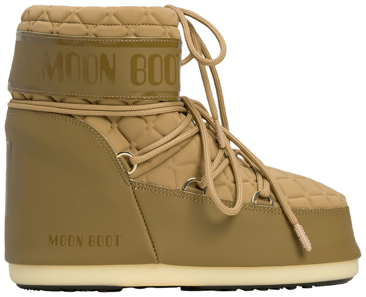 Moon Boot Icon Quilt Low Boot Caramel