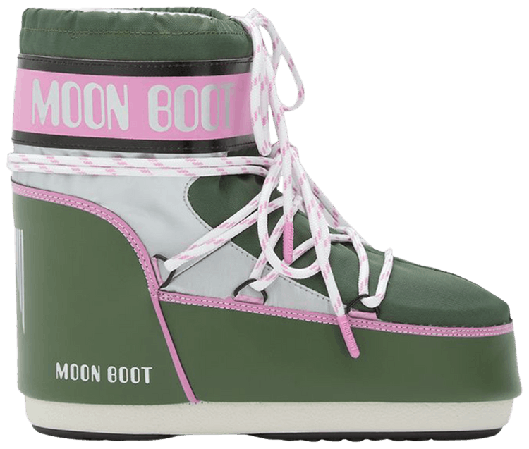 Moon Boot Icon Low Space Racing Boot Forest Green