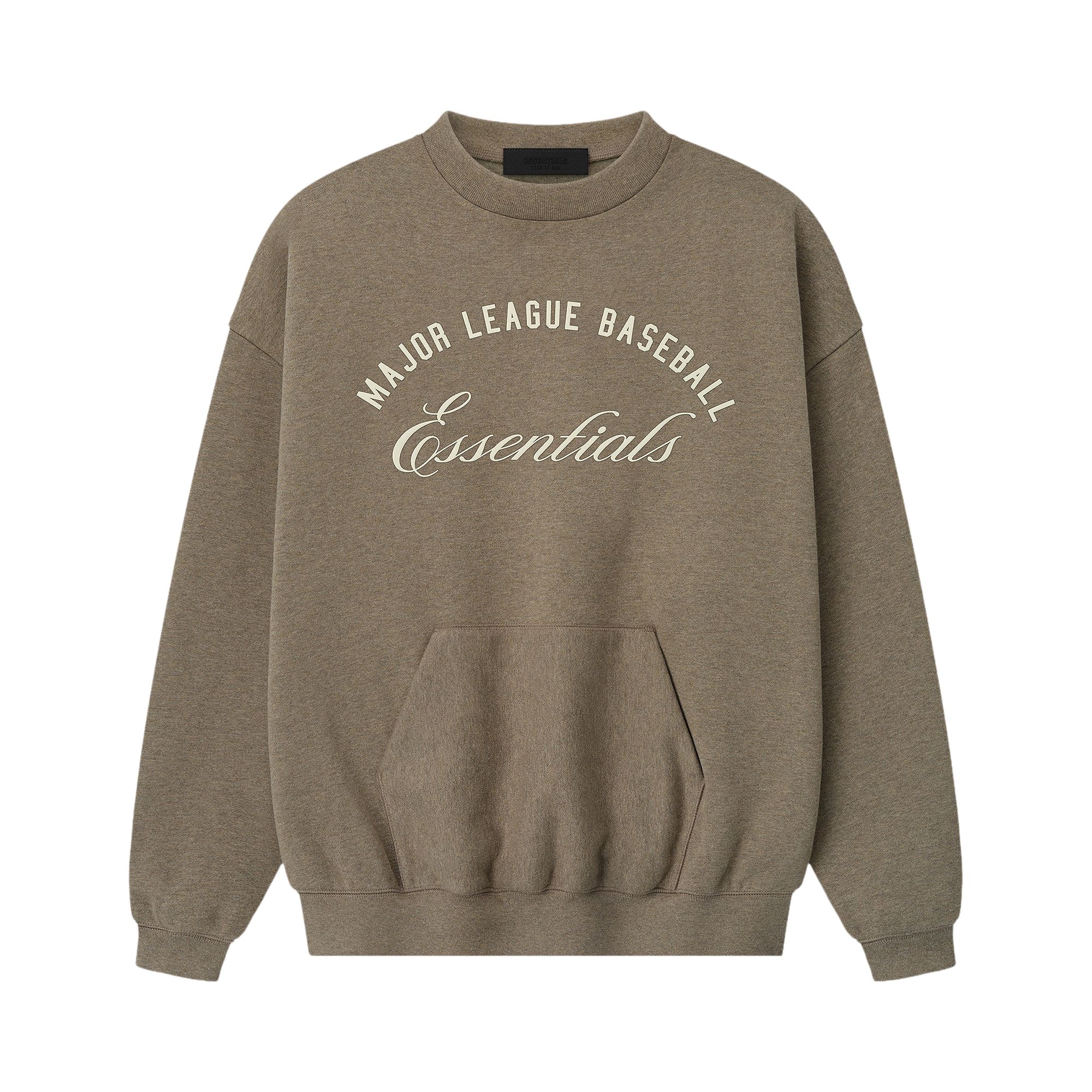 Pre-owned Essentials Fear Of God  Mlb Sport Crewneck 'homestead Heather' | Brown | Men's Size Xs