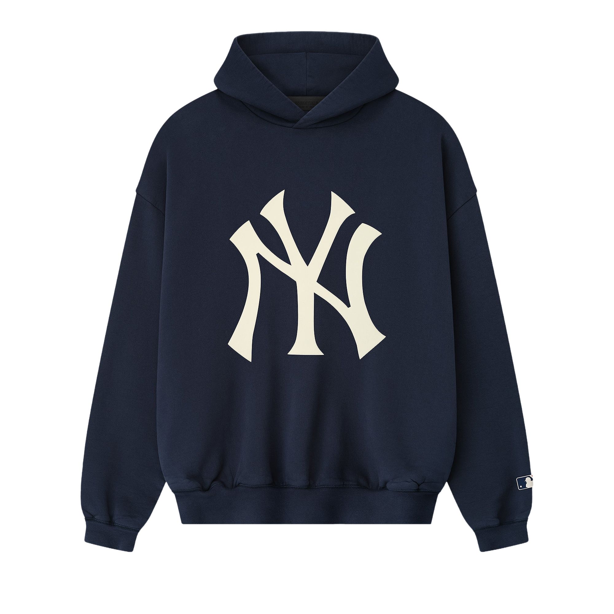 Pre-owned Essentials Fear Of God  Yankees Sport Hoodie 'dark Sapphire' | Blue | Men's Size Xxl