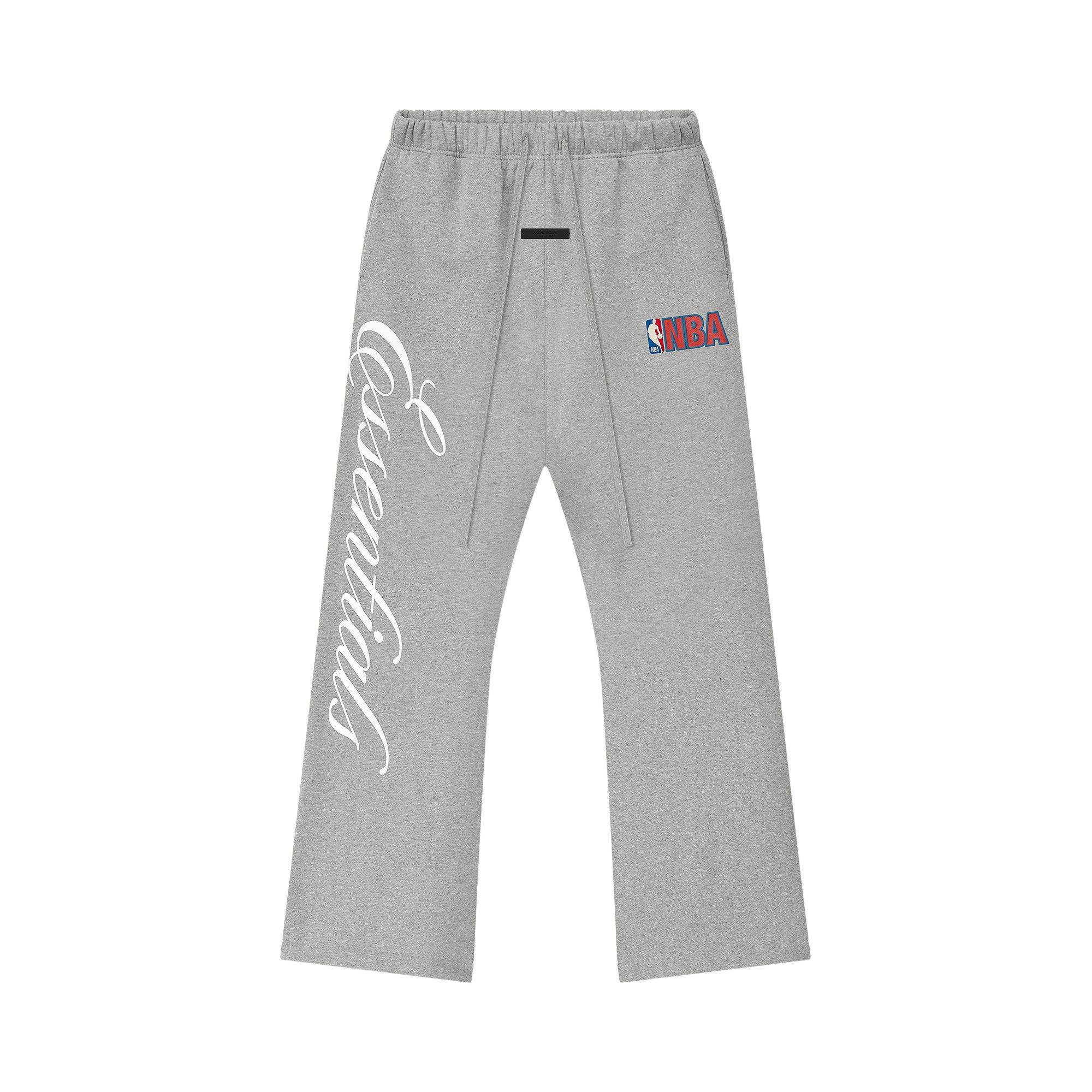 Pre-owned Essentials Fear Of God  Nba Flare Sweatpant 'concrete Heather' | Grey | Men's Size Xl In Gray