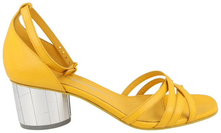 Wmns Ferragamo Flor 55 Sandal Light Yellow