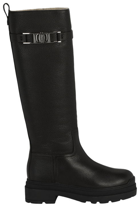 Wmns Ferragamo Ryder F Knee High Boot Black