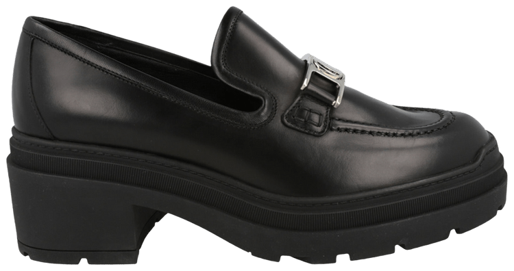 Wmns Ferragamo Ridley 40 Leather Loafer Black