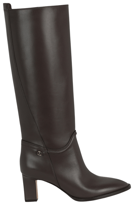 Wmns Ferragamo Torris Knee Length Boot Dark Brown