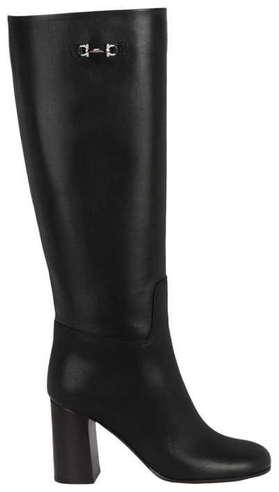 Wmns Ferragamo Ovidio 85 Knee High Boot Black