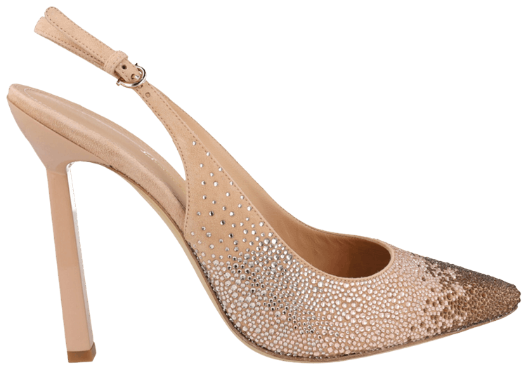 Wmns Ferragamo Jessie Crystal Embellished Slingback Pump Bone