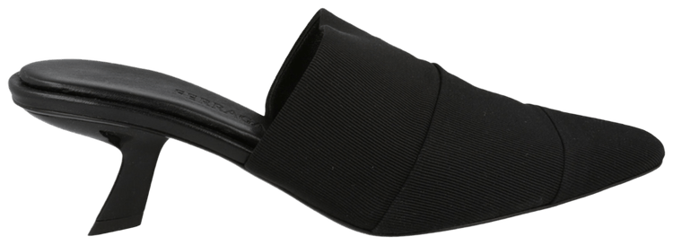 Wmns Ferragamo Algedi 55 Leather Mule Black