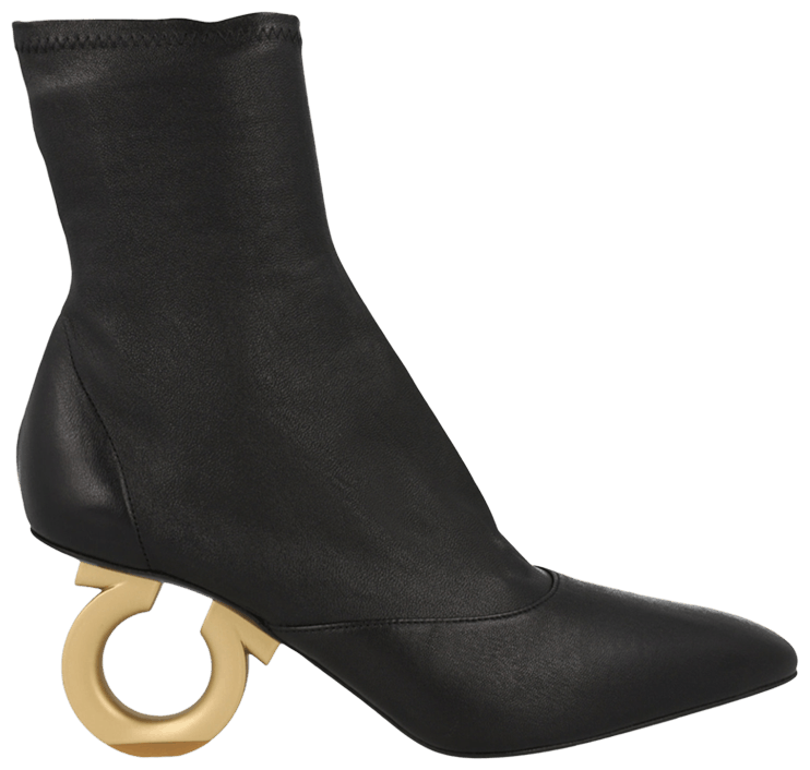 Wmns Ferragamo Elina Ankle Boot Black