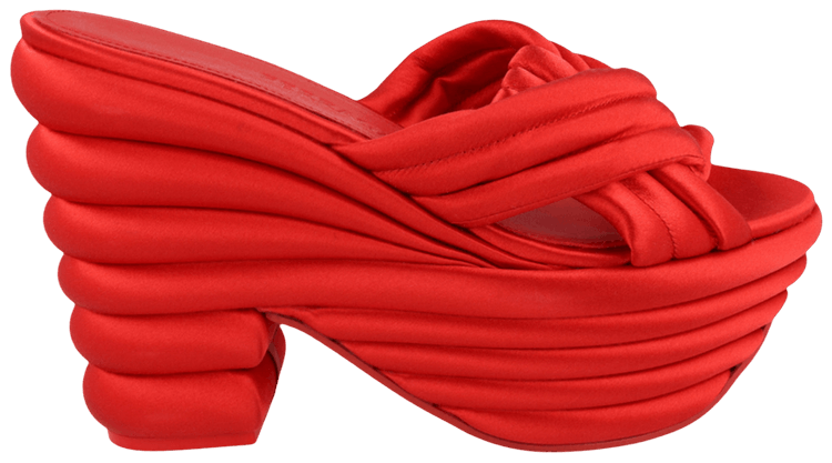 Wmns Ferragamo Rey Platform Sandal Red