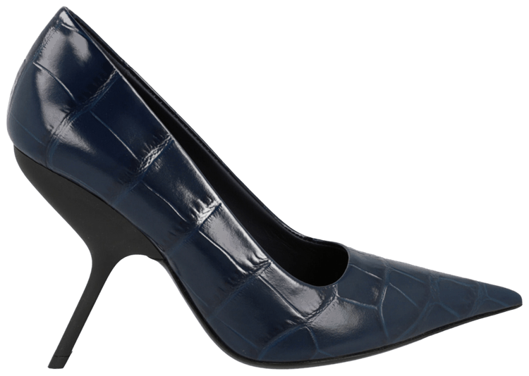 Wmns Ferragamo Eva X5 Croc Embossed Pump Blue
