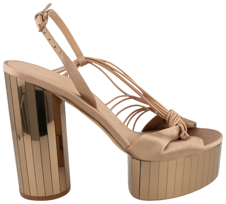Wmns Ferragamo Sabrina Mirrored Platform Heel Bone