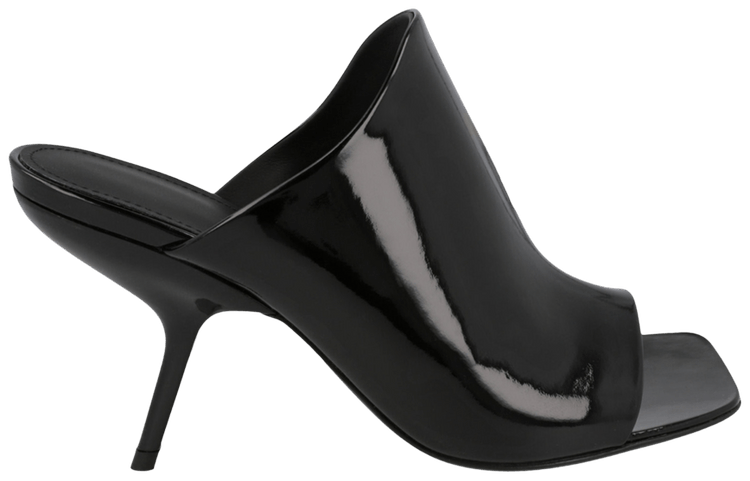 Wmns Ferragamo Era Patent Leather Mule Black