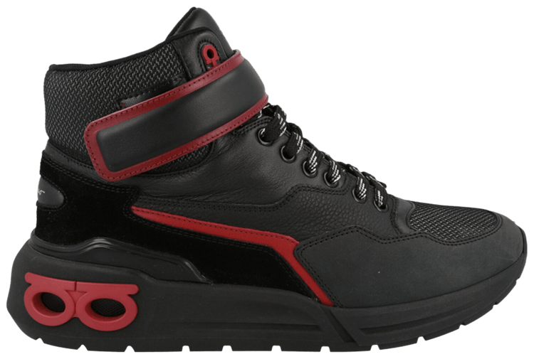 Ferragamo Cosma High Top Sneaker Black