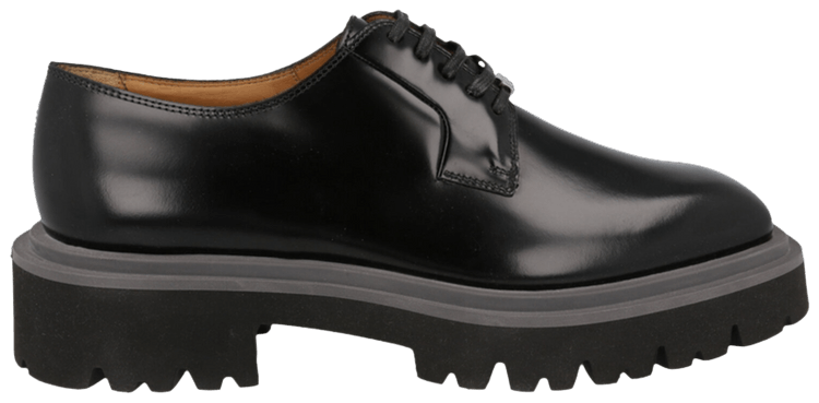 Ferragamo Flicker Leather Dress Shoe Black