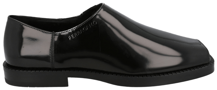 Ferragamo Dyaso Open Toe Loafer Black