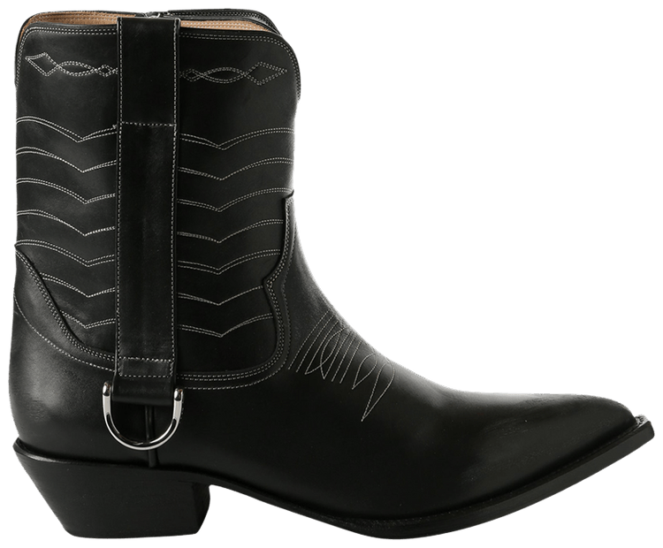 Enfants Riches Deprimes Split Ends Cut Off Cowboy Boot Black