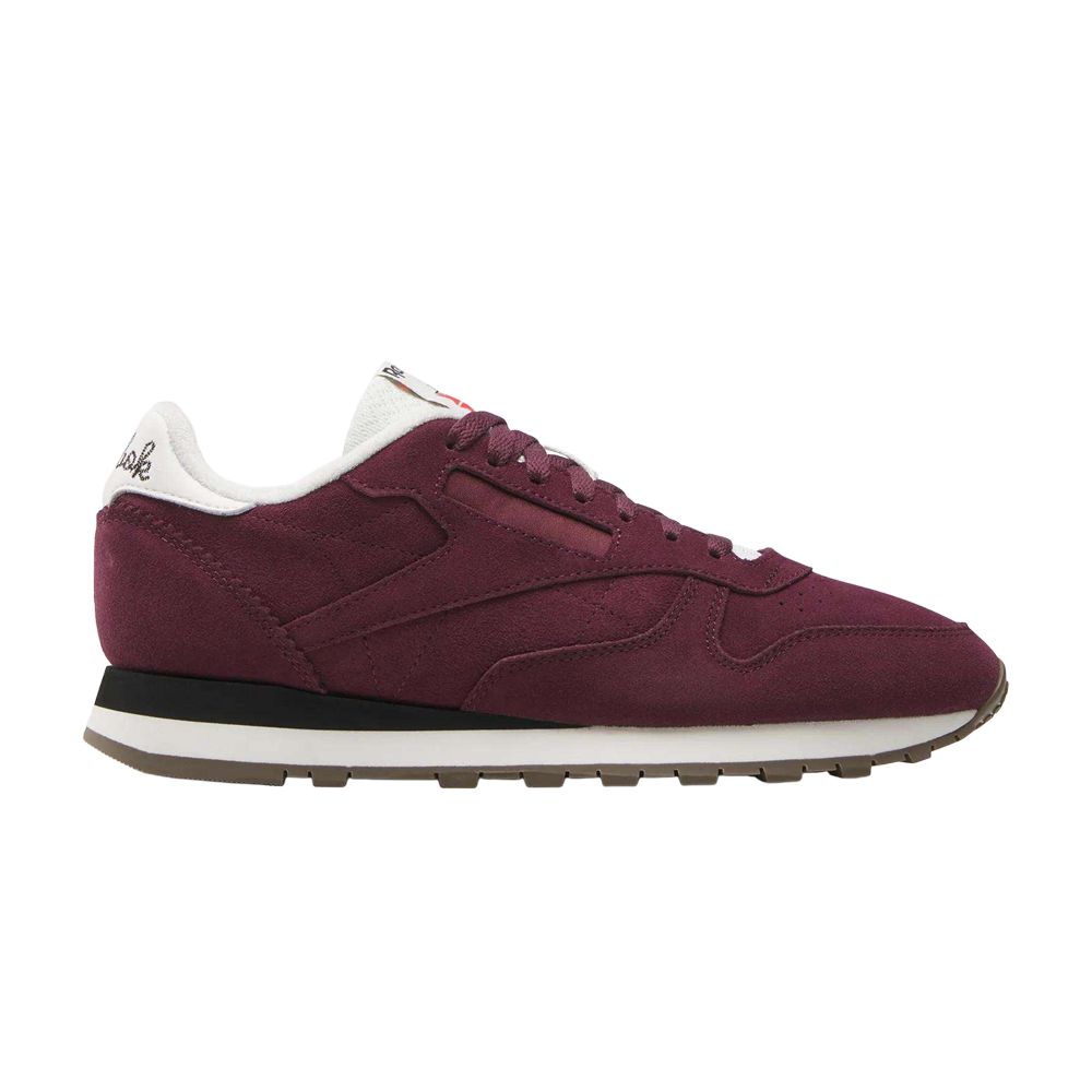 Reebok Classic Leather 'Black Cherry/Chalk/Black' | Red | Men's Size 11 - 100230512