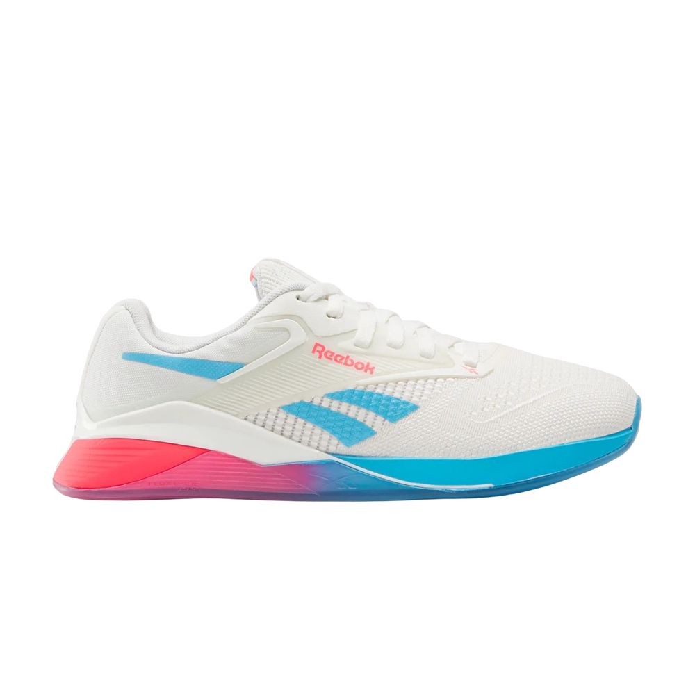 Reebok Wmns Nano X4 'Chalk/Future Cyan/Pink Blast' | White | Women's Size 9 - 100253814