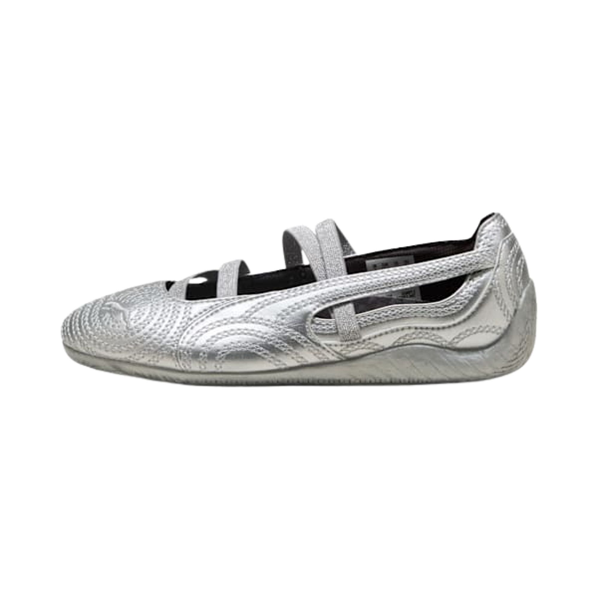 Pre-owned Puma Wicked X Speedcat Ballet Silver Slippers Big Kid 'silver/cool Mid Grey/flat Dark Grey' | Kid's
