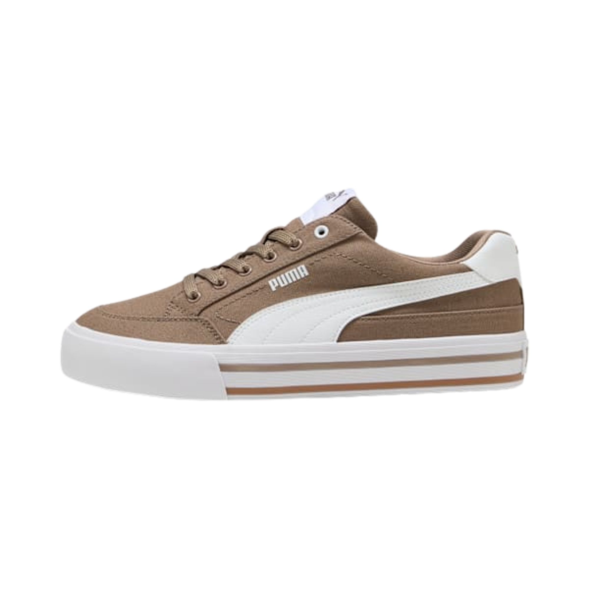 Puma Court Classic Vulcanized Formstrip 'Totally Taupe/White' | Brown | Men's Size 14 - 396353-22