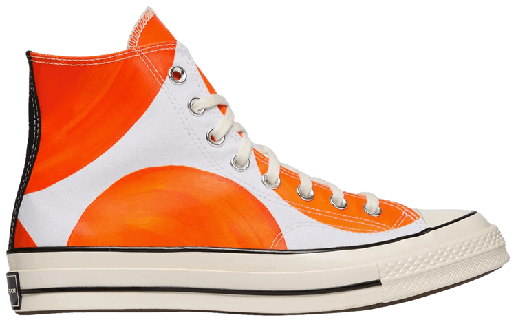 Marc Jacobs x David Shirgley x Converse Chuck 70 White Mandarin Orange