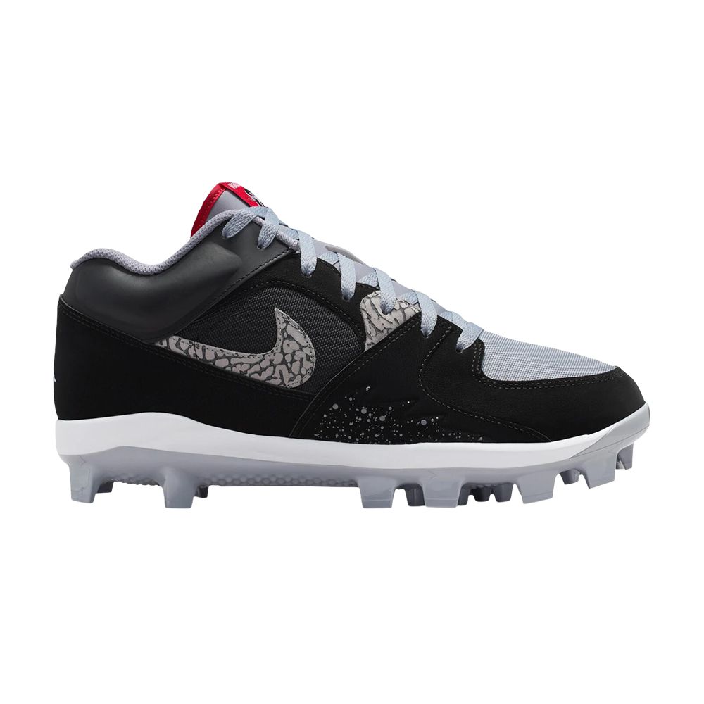 Air Jordan Stadium 90 Low Cleat 'Black Cement' | Men's Size 7 - HQ0211-060