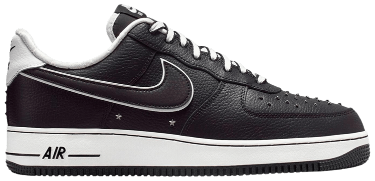 Nike Air Force 1 07 Premium Black White Metallic Dark Grey