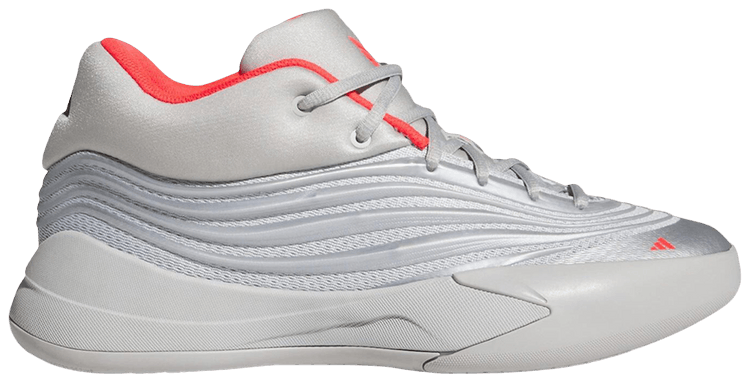 adidas Dame 10 Silver Metallic Lucid Red