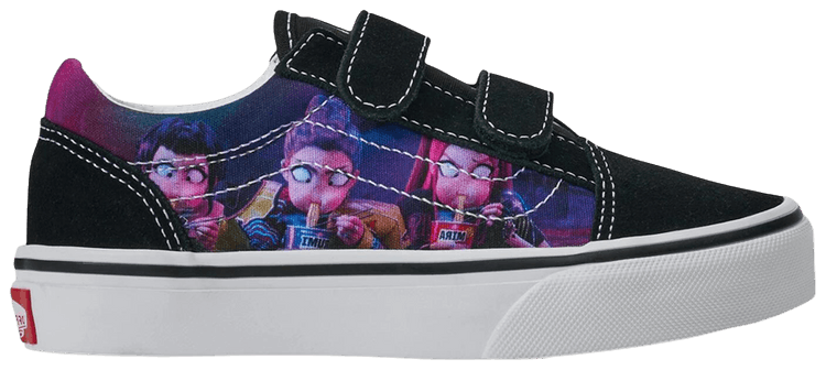 K Pop Demon Hunters x Vans Old Skool Little Kid Black Purple