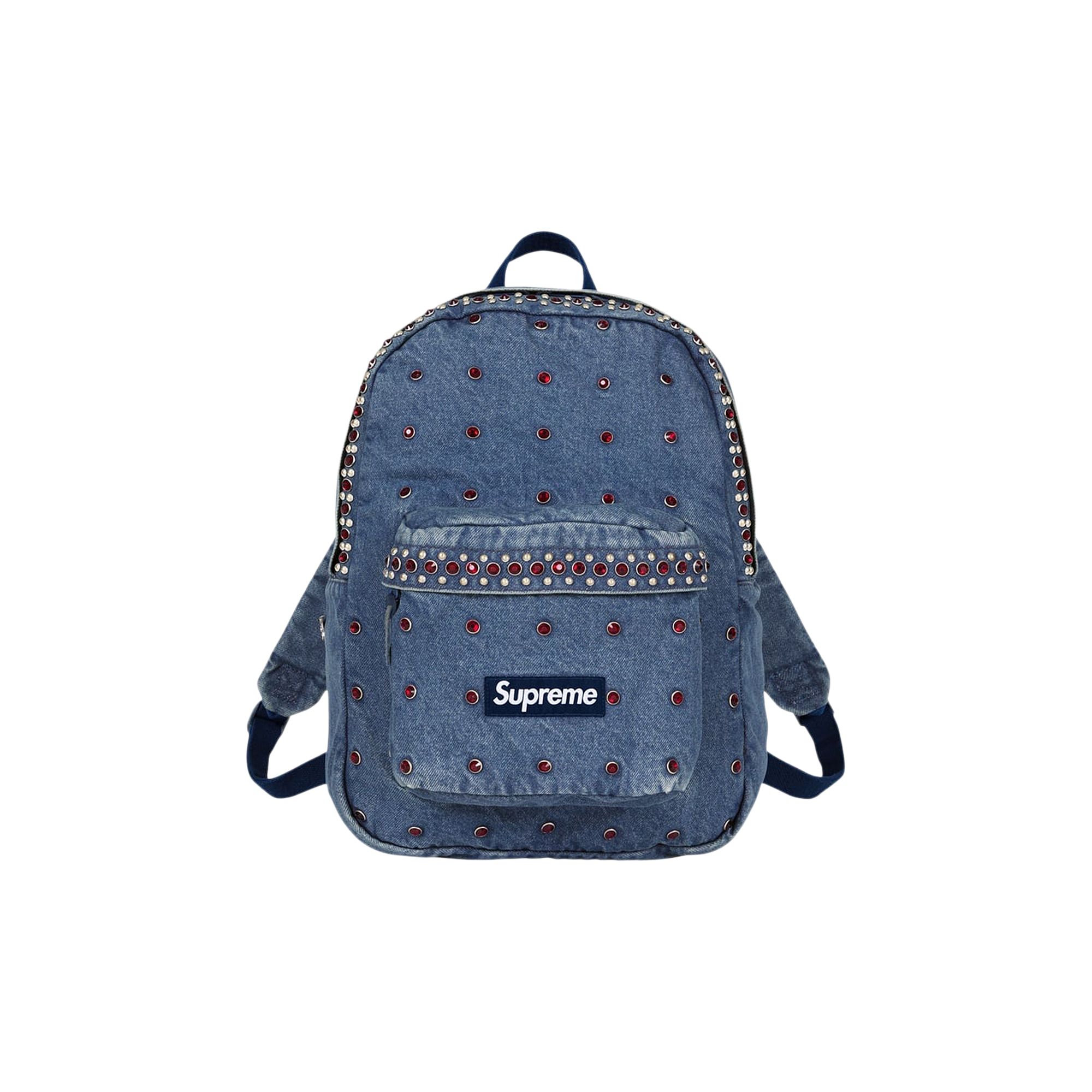 Pre-owned Supreme X B.b. Simon Denim Backpack 'washed Indigo' | Blue | Men's Size Onesize