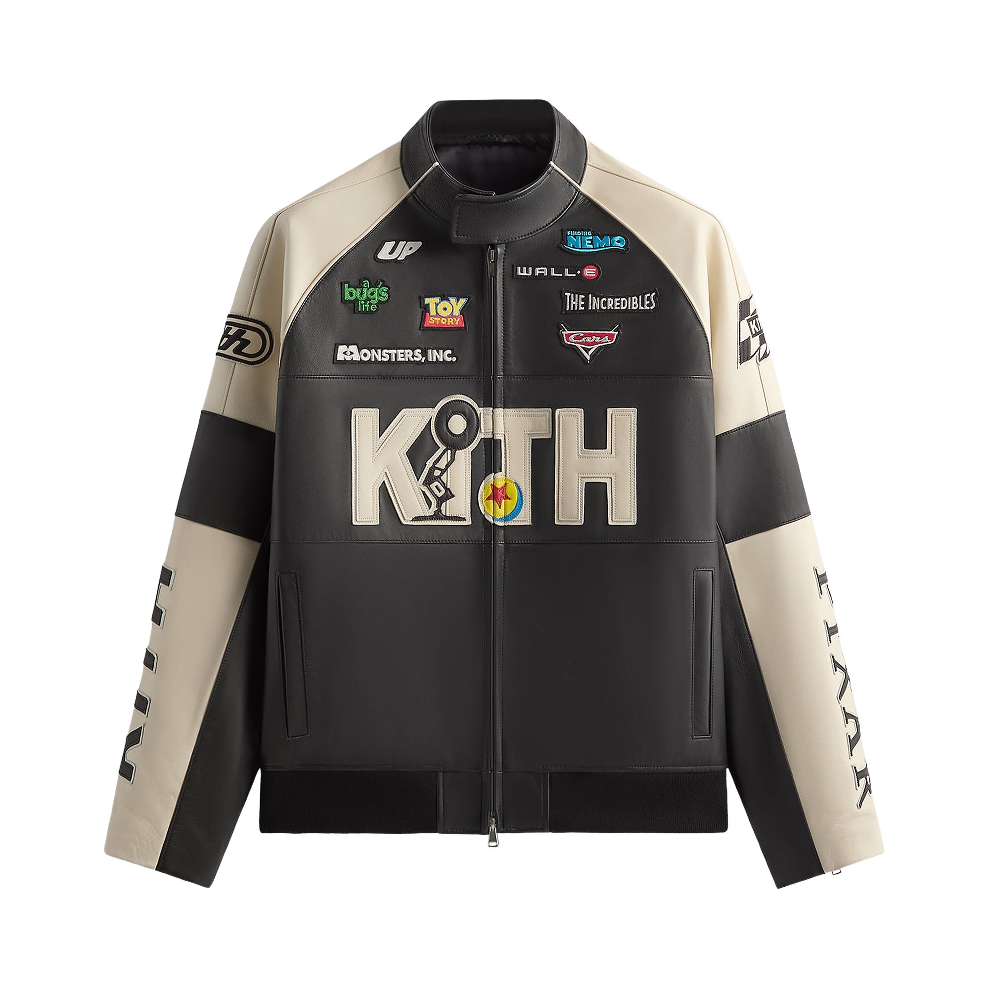 Pre-owned Kith X Disney X For Pixar Dejan Leather Jacket 'black' | Men's Size Xxl