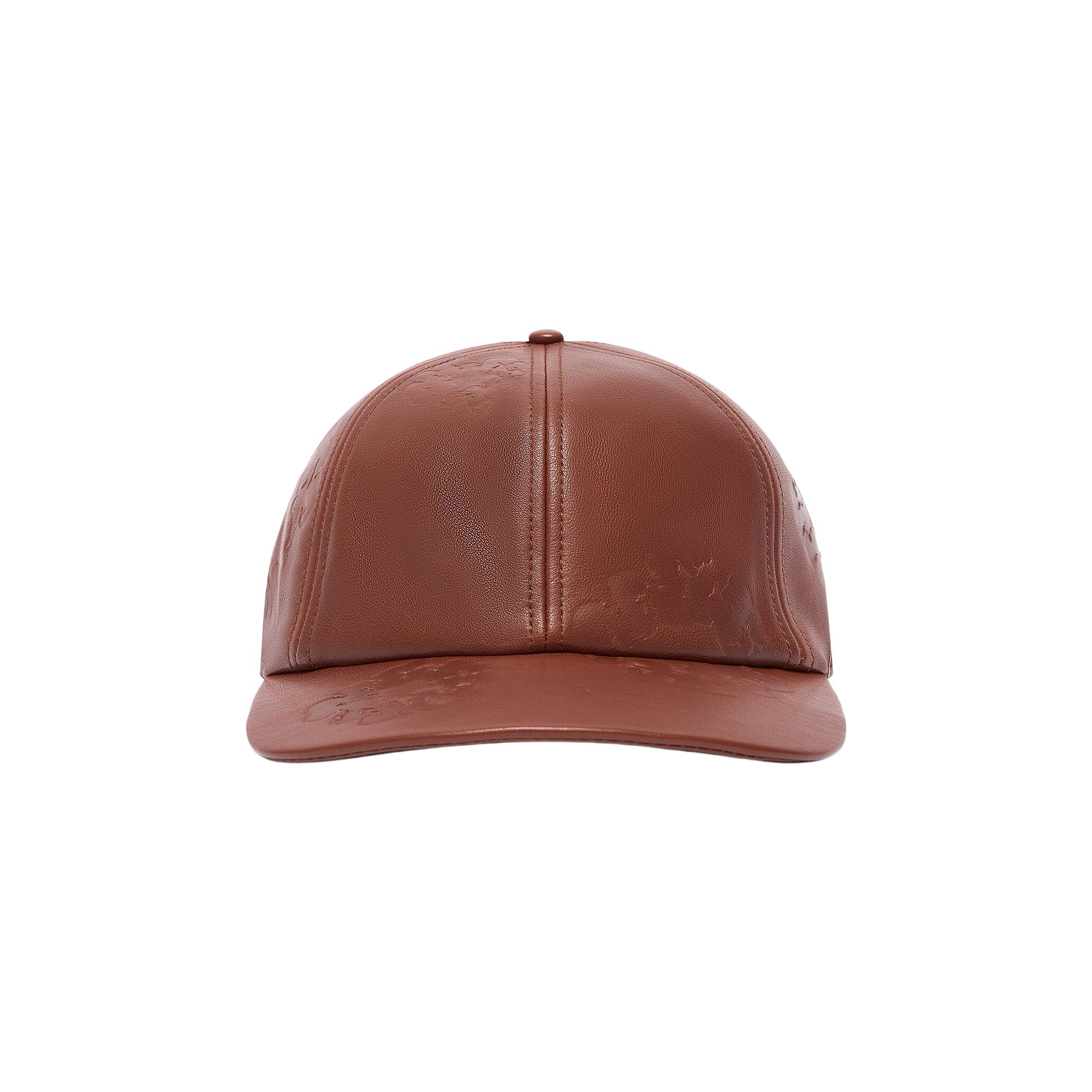 Pre-owned Denim Tears Leather Wreath Cap 'brown' | Men's Size Onesize