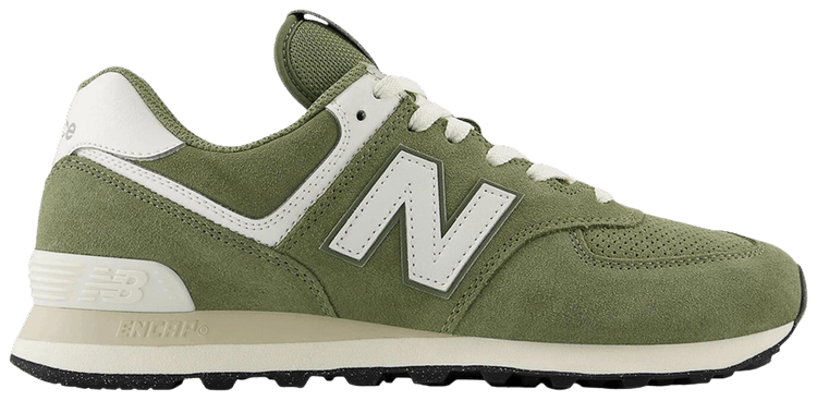 New Balance 574 Dark Olivine Sea Salt