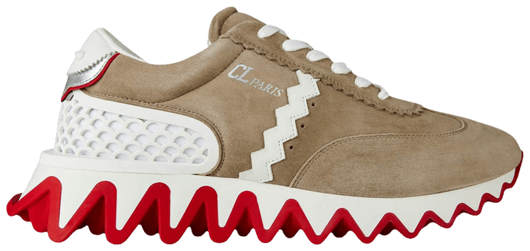 Christian Louboutin Loubishark Flat Saharienne White