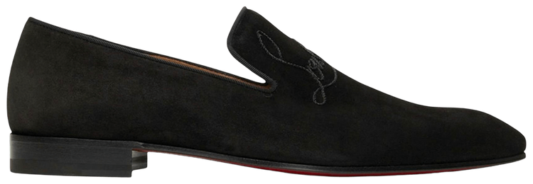 Christian Louboutin Navy Dandelion Flat Black