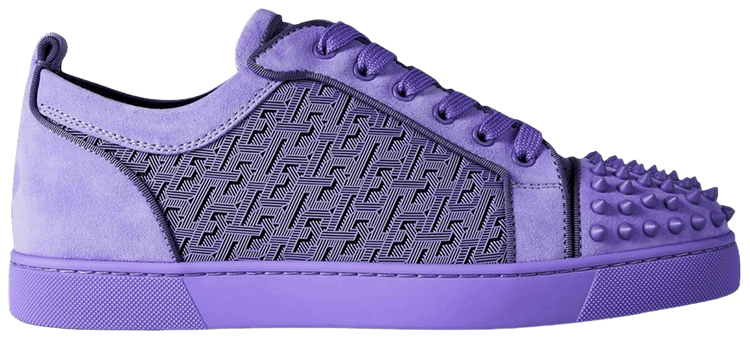Christian Louboutin Louis Junior Spikes Orlato Flat Purple
