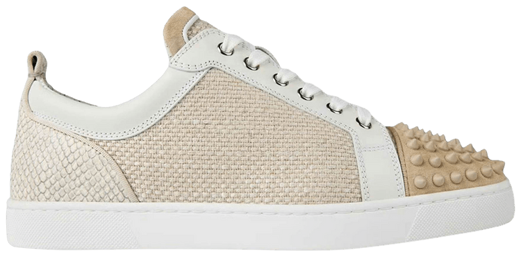 Christian Louboutin Louis Junior Spikes Orlato Natural