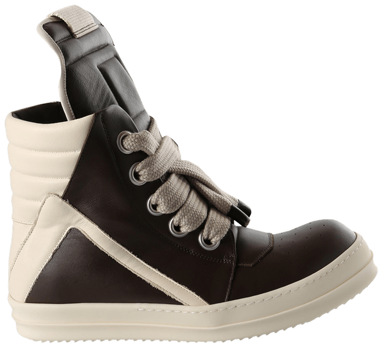 Rick Owens Jumbolace Geobasket Sneaker Macassar Milk