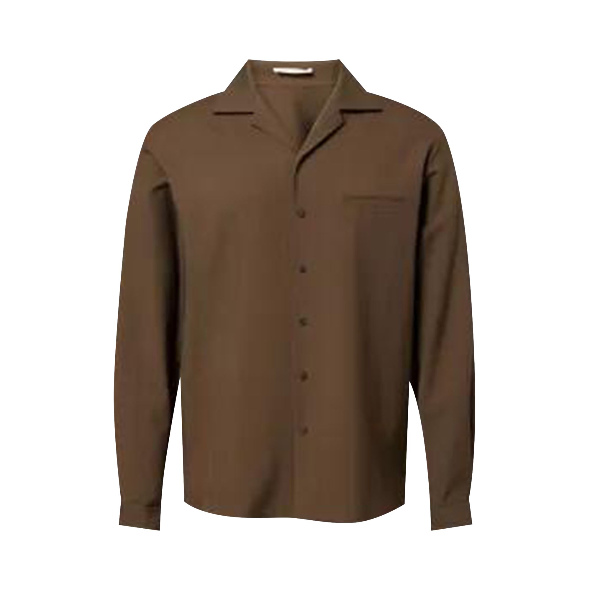 Pre-owned The Row Kanta Shirt 'sepia Khaki' | Tan | Men's Size M In Brown