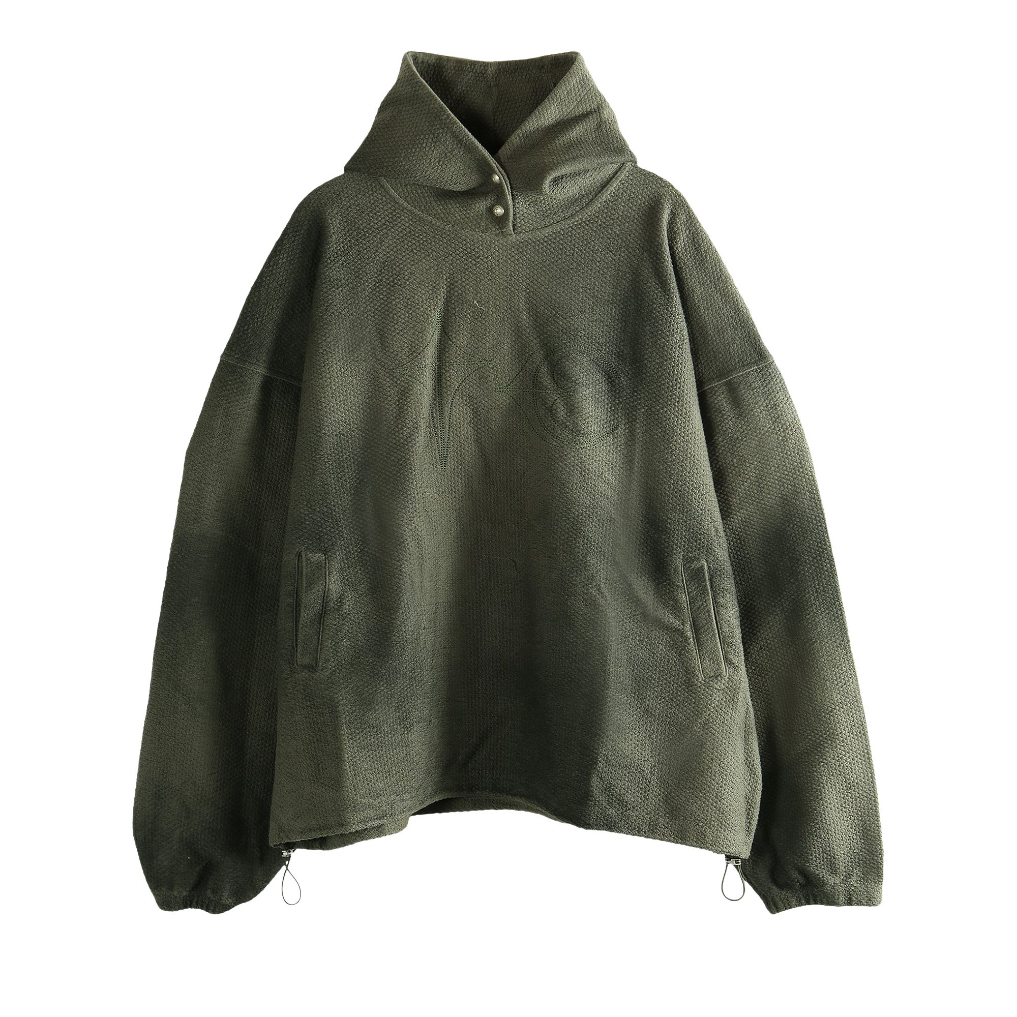 Pre-owned Thug Club Tc Sprayed Terry Hoodie 'khaki' | Tan | Men's Size 4 In Brown