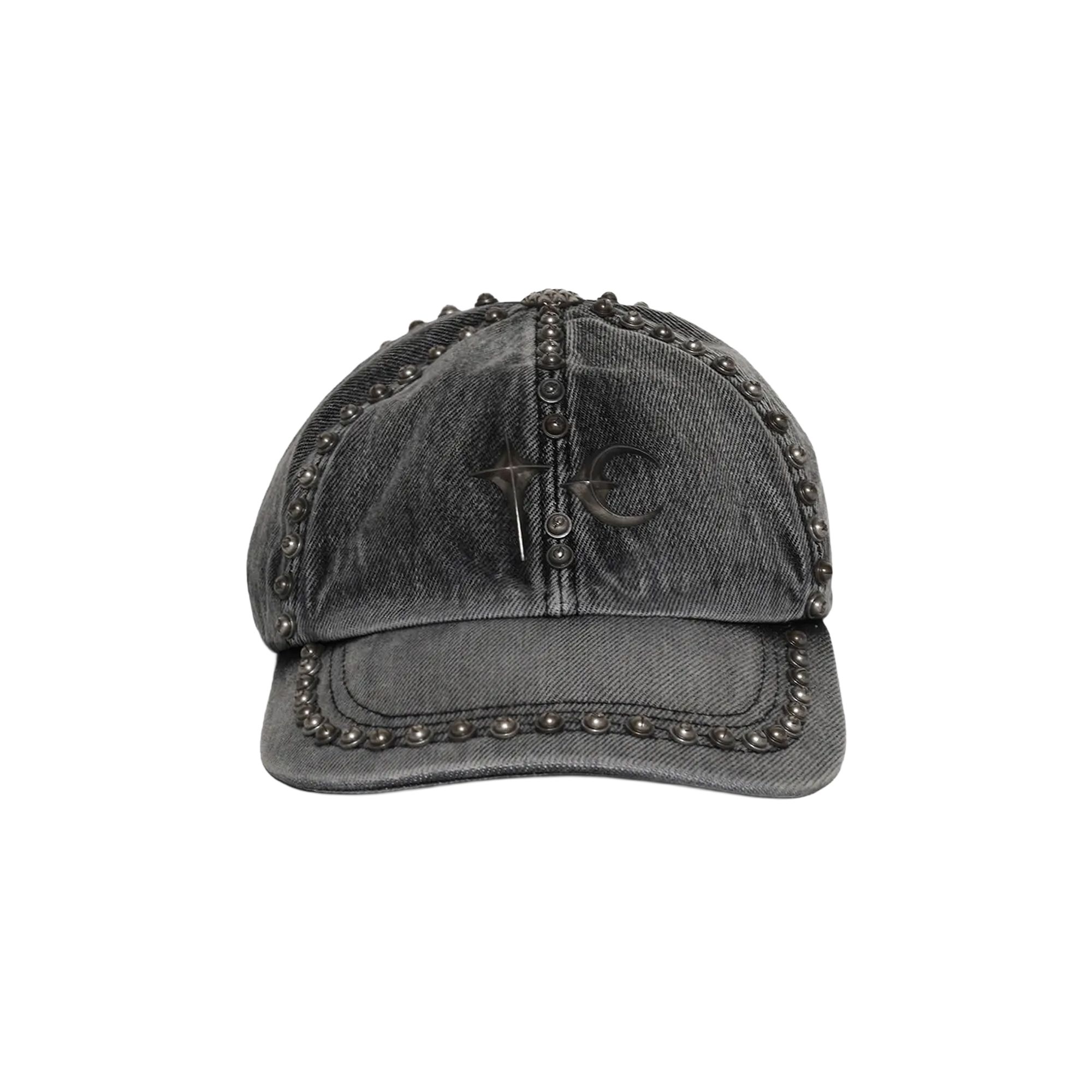 Pre-owned Thug Club Studded Denim Cap 'black' | Men's Size Onesize