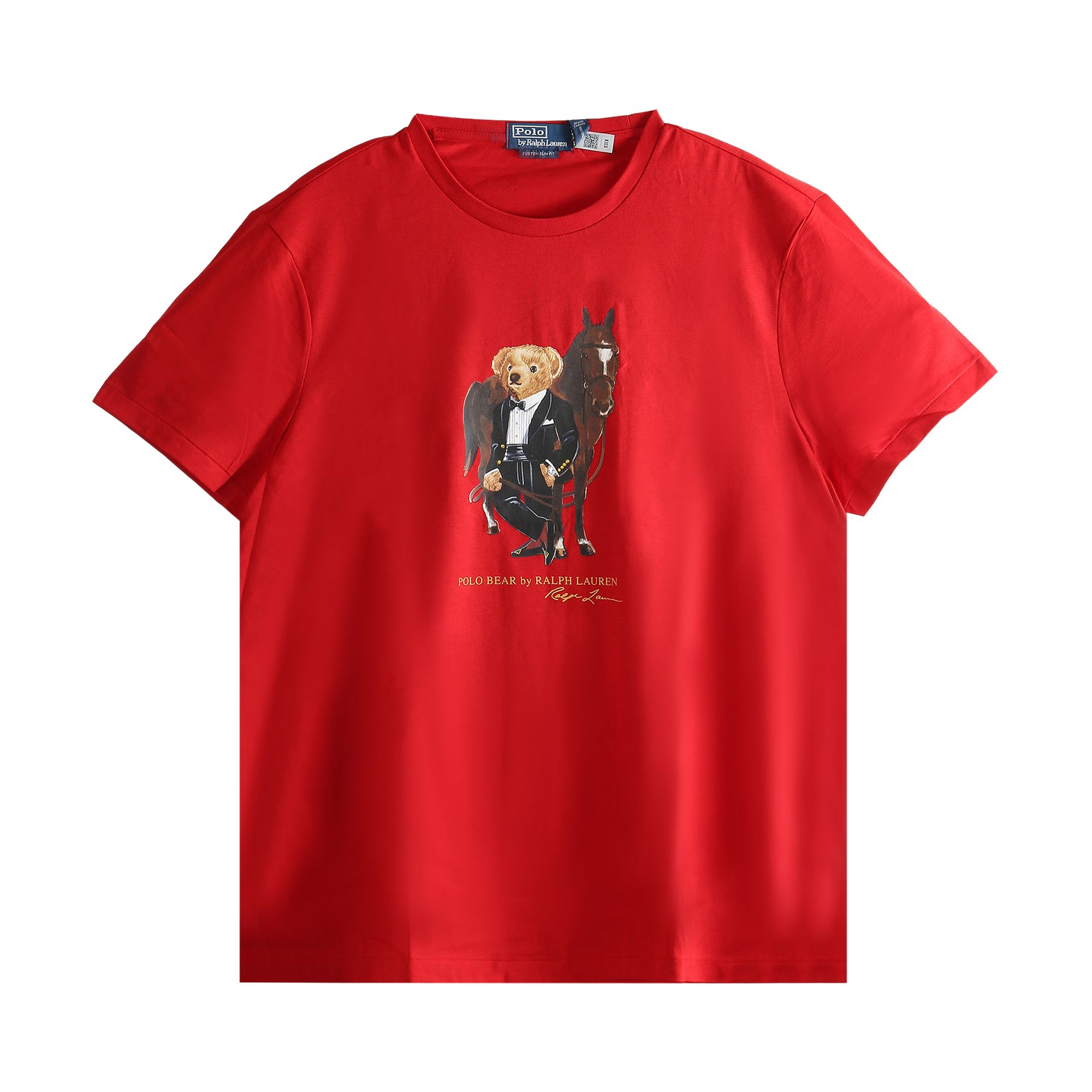 Pre-owned Polo Ralph Lauren Lunar New Year Short-sleeve Graphic Bear T-shirt 'red' | Men's Size M