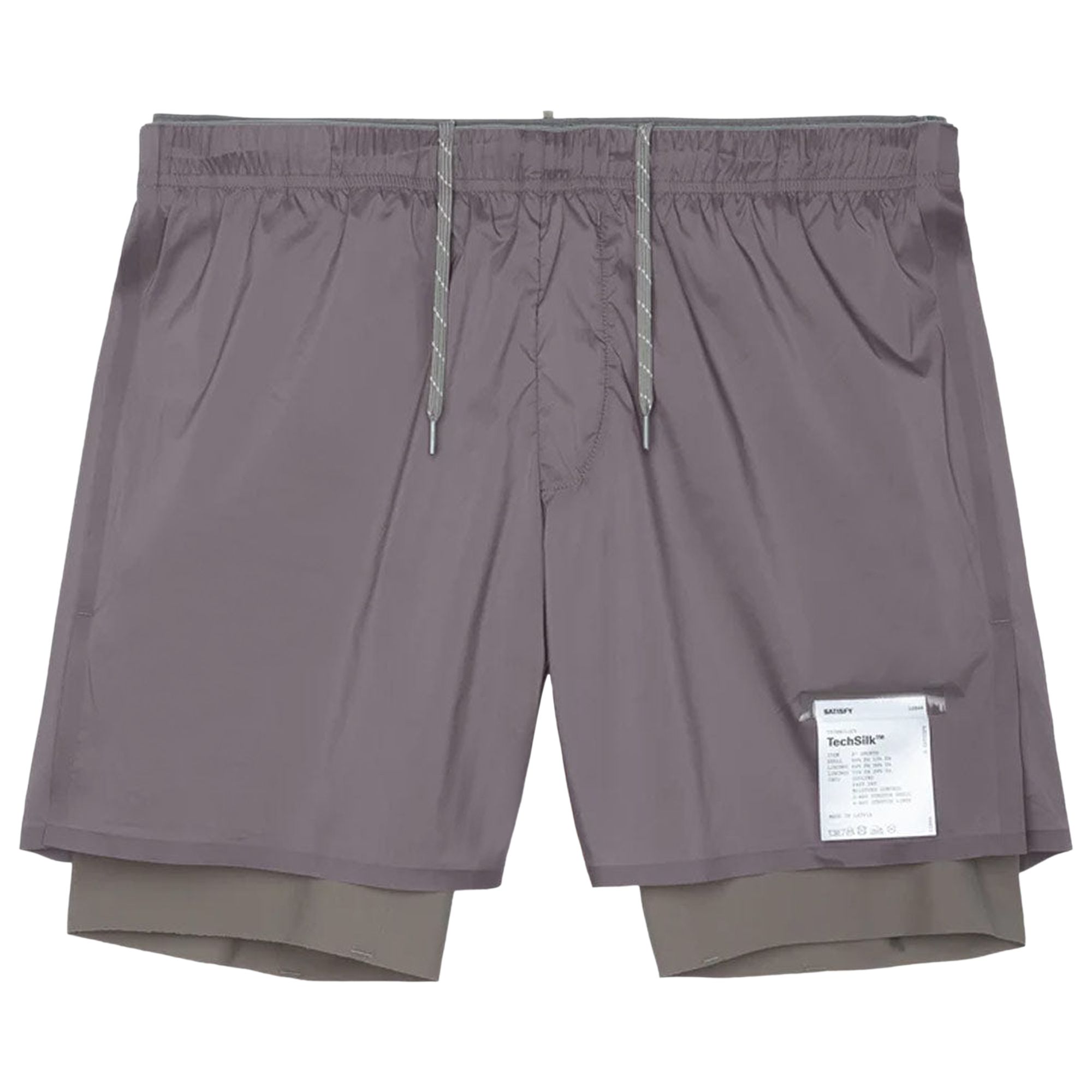 Pre-owned Satisfy Techsilk 8" Shorts 'shark' | Grey | Men's Size S In Gray