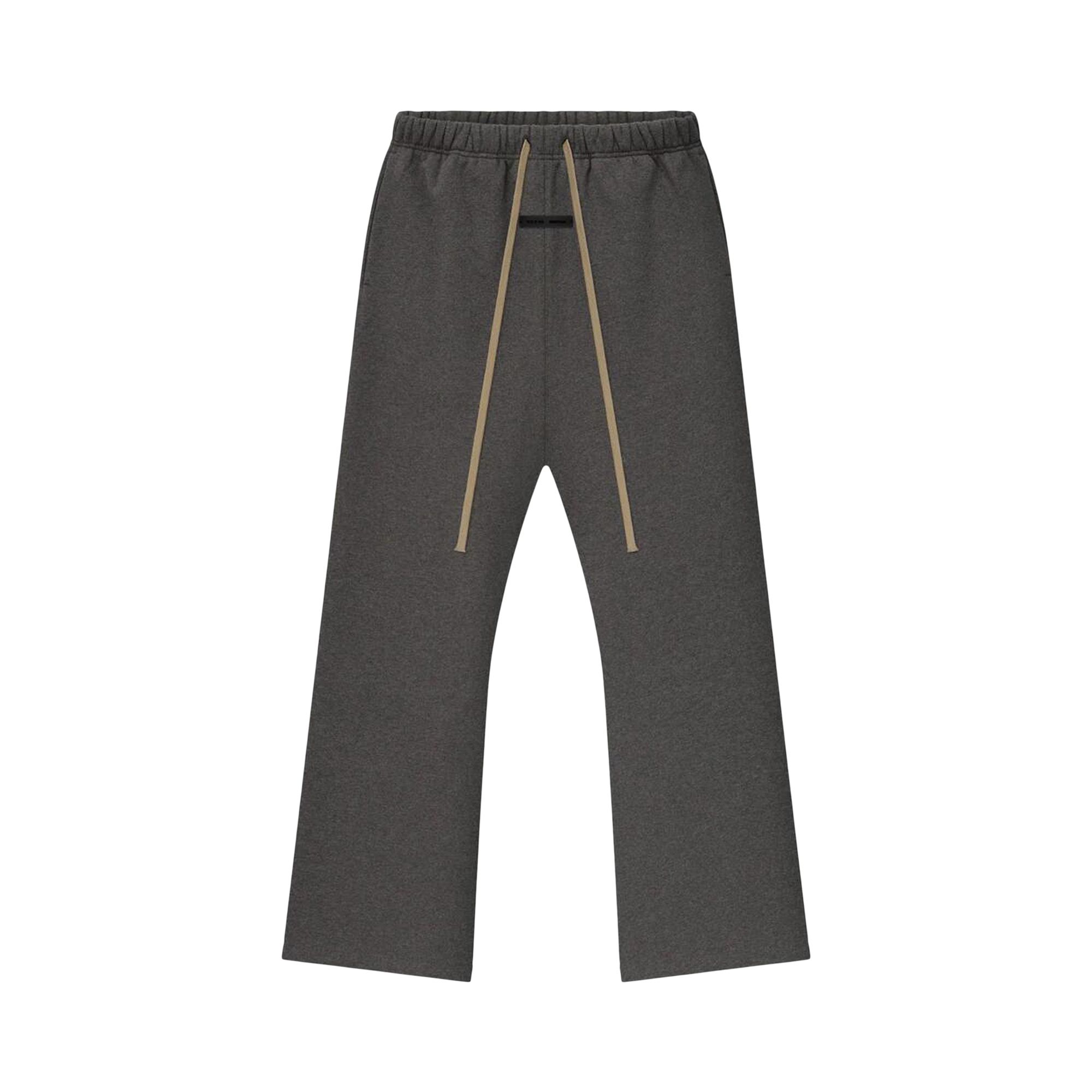 Pre-owned Essentials Fear Of God Flare Sweatpants 'charcoal Heather' | Grey | Men's Size L In Gray