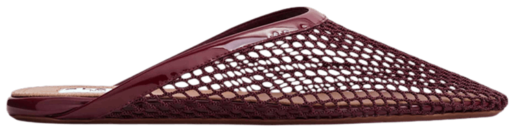 Alaia Wmns Fishnet Mule Maroon