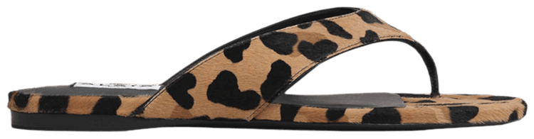 Alaia Wmns Flat Tong Mule Leopard
