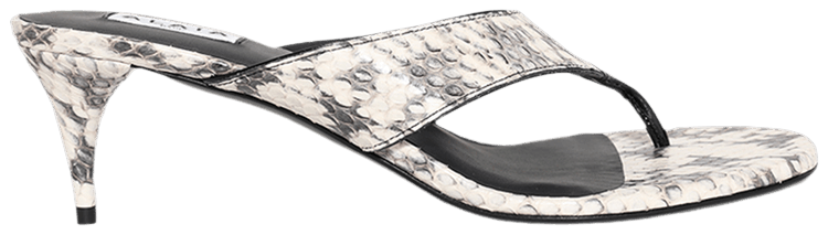 Alaia Wmns Thong Mule Blanc Boir