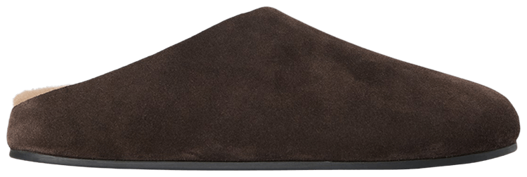 The Row Wmns Hudson Shearling Slide Brown